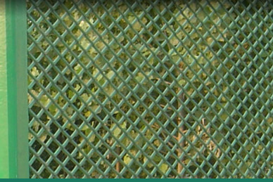 PVC Aluminum Expanded Metal Mesh For Security Mesh , Filter Screen And Wall Cladding Panels